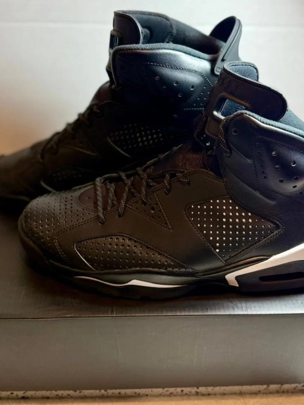 Air Jordan 6 Retro Black Cat Size 12 - | Pre-loved Excellent Cond no lace lock